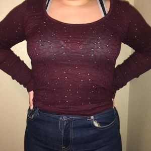 Cute Burgundy Top